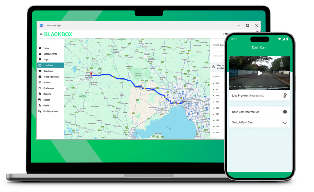 Dashcam GPS Tracker Australia - BlackBox Control